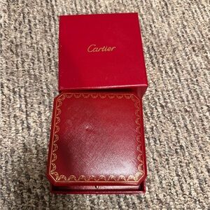 Cartier Red Box with Gold Accents